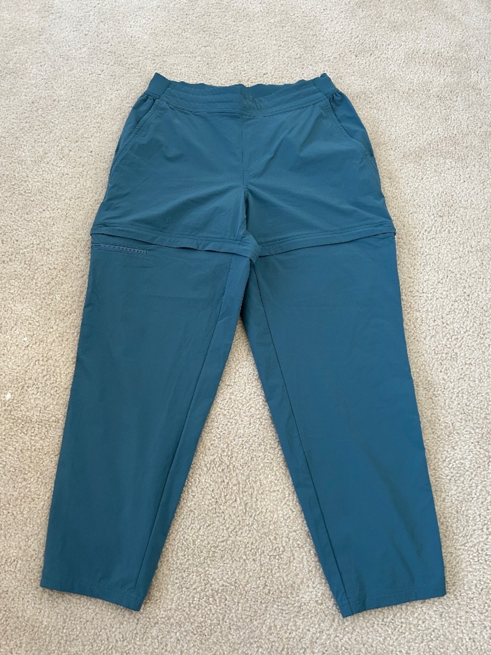 REI Convertible Stretch Sahara Outdoor Women’s Pants Stone Blue Sz Large